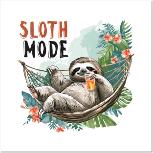 Sloth Mode: Lazy Paradise Posters and Art